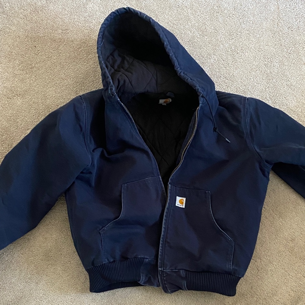 Carhartt Dark Blue Hooded Jacket